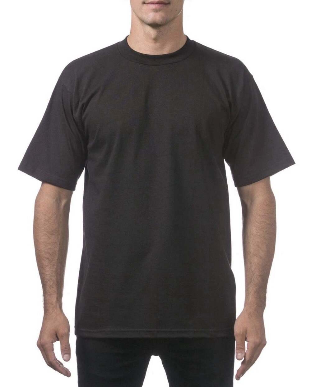 (2) New Pro Club Men's Comfort Cotton Short Sleeve T-Shirt 100% Cotton Medium X2